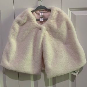 OshKosh faux fur shrug 5T